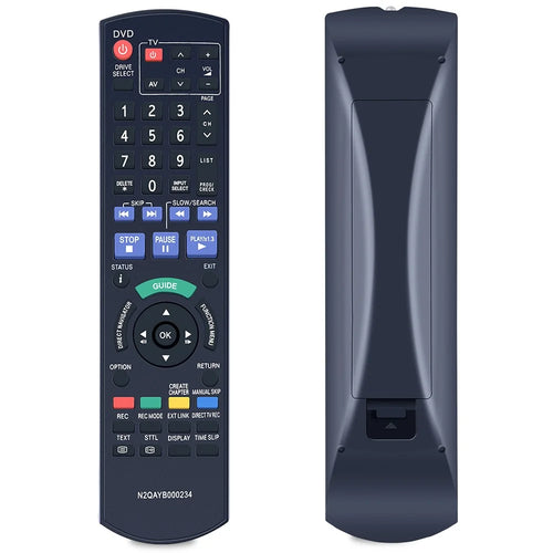 N2QAYB000234 For Panasonic Blu-ray DVD Player Remote Control IR Controller 10m Range - Black - 1