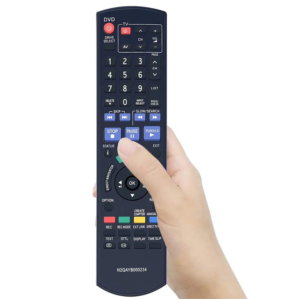 N2QAYB000234 For Panasonic Blu-ray DVD Player Remote Control IR Controller 10m Range - Black - 3