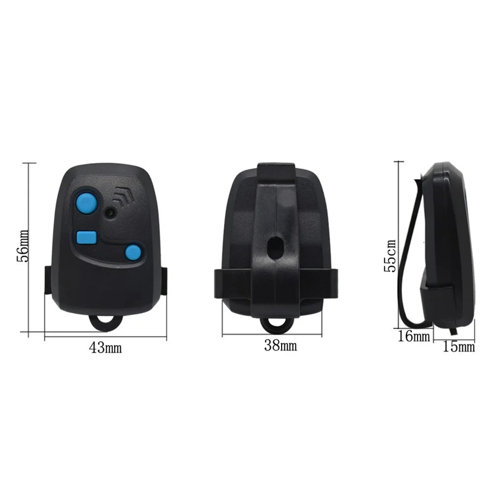 433.92MHz Remote Control for Peccinin Automatic Electronic Gate Garage Door 3 Button Wireless Transmitter Remote Controller - Black - 6