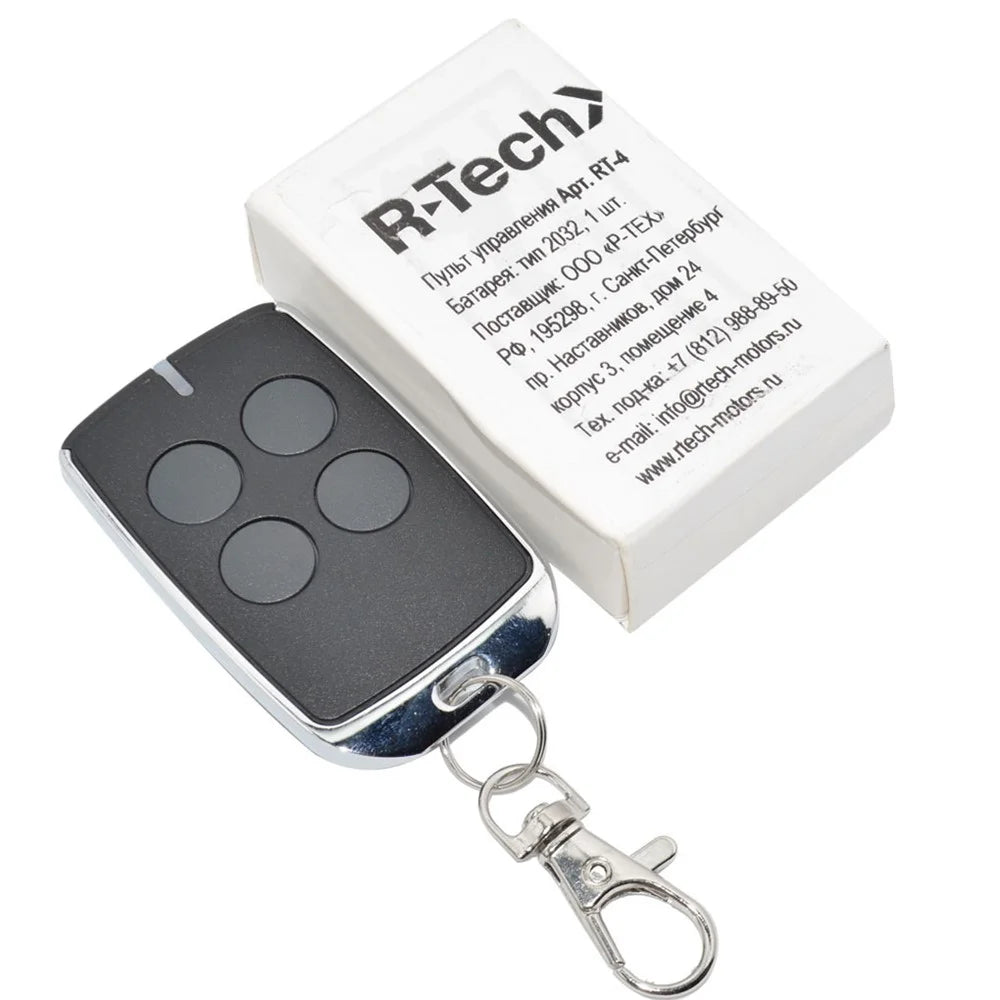 R-Tech RT-4 433MHz Remote Control for SL600AC.M  /  SL1000AC.M  /  SL1500AC.M  /  SL2000AC.M Automatic Door 4-Channel Remote Transmitter - Black - 1