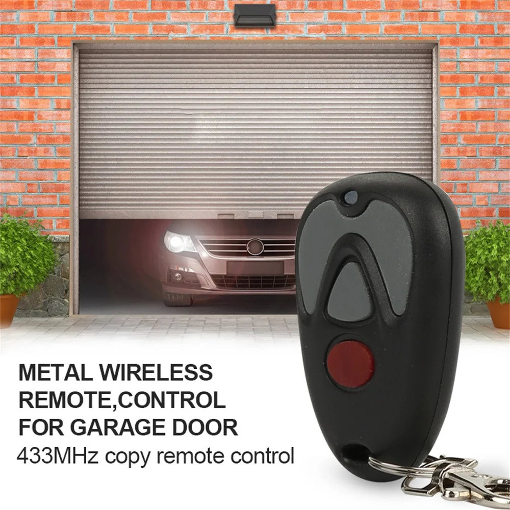 433MHz Remote Control Copy Code Fob Fixed Learning Rolling Code Copy Remote Remote Controller for Garage Door Gate - Black - 6