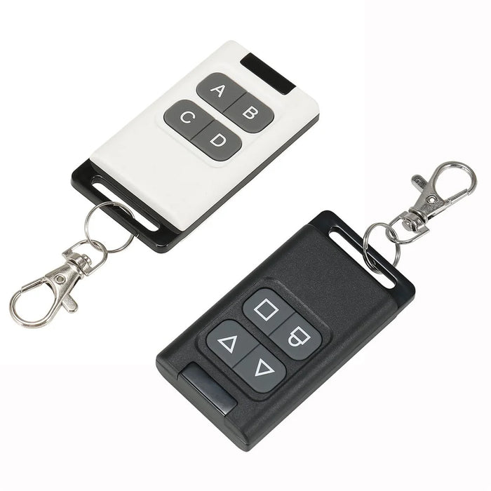 433MHz 4 Button Copy Remote Control Key Dual Channel Garage Door Smart Home Cloning Remote Controller - Black Grey  /  Up and Down - 3