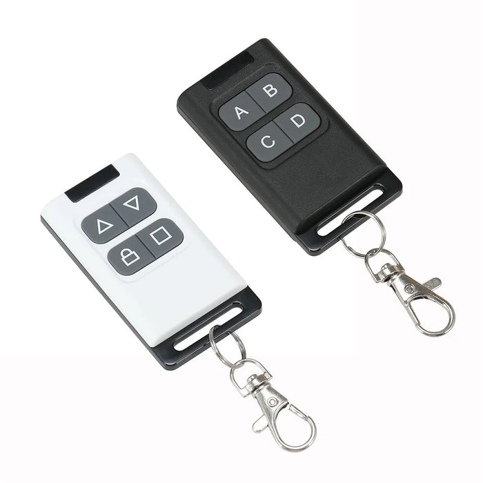 433MHz 4 Button Copy Remote Control Key Dual Channel Garage Door Smart Home Cloning Remote Controller - Black Grey  /  Up and Down - 4