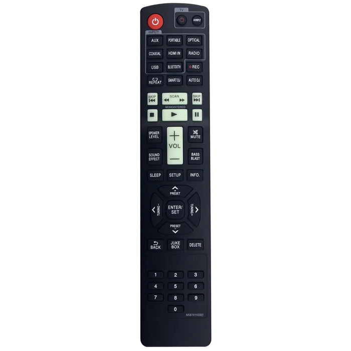 AKB74115301 Remote Control for LG Blu-ray DVD Player Infrared Wireless Controller - 1