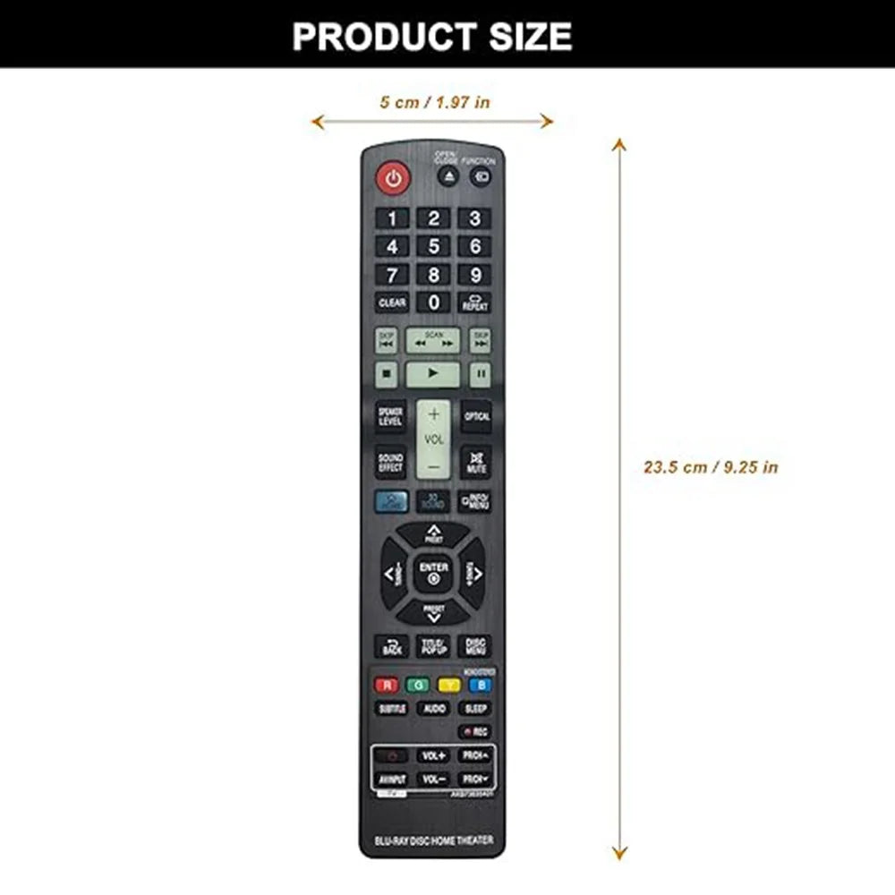 AKB73635401 Ergonomic Design Remote Control for LG Blu-ray DVD Player Infrared Wireless Controller - 5