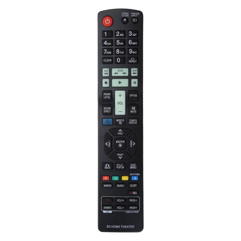 AKB73275501 Remote Control for LG Blu-ray DVD Player Ergonomic Design IR Infrared Controller Replacement - 1