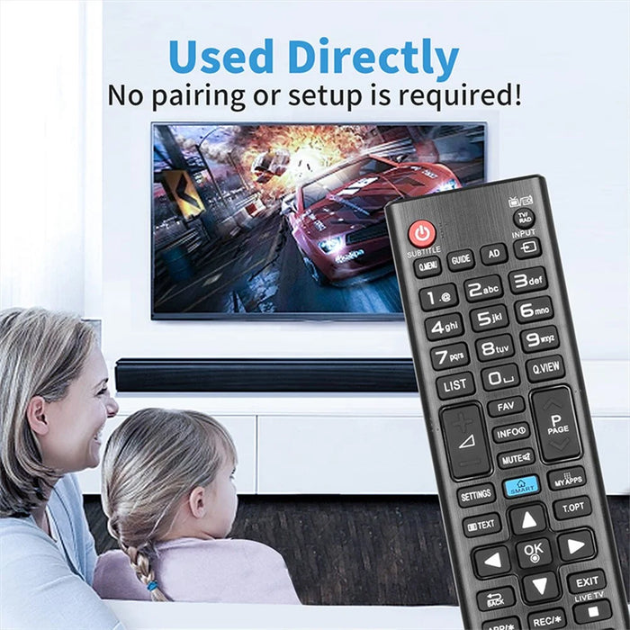 AKB74475404 Remote Control for LG TV Long Distance Infrared Ergonomic Wireless Replacement Handheld Controller - 3