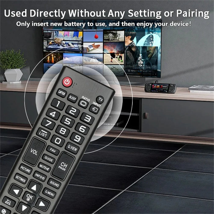 AKB74475411 Remote Control for LG TV 1-10m Range IR Infrared Ergonomic Wireless Replacement Handheld Controller - 3