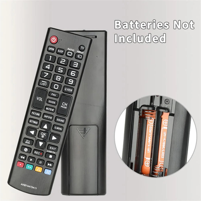 AKB74475411 Remote Control for LG TV 1-10m Range IR Infrared Ergonomic Wireless Replacement Handheld Controller - 6