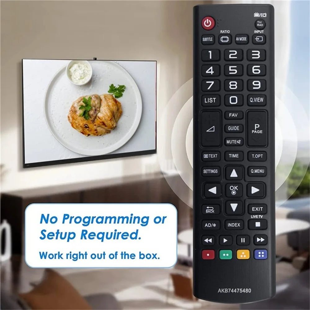 AKB74475480 Remote Control for LG TV Infrared Ergonomic Wireless Replacement Handheld IR Controller - 3