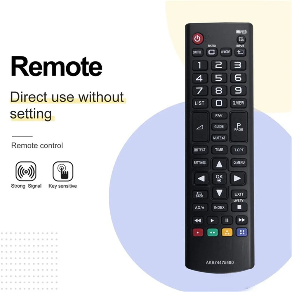 AKB74475480 Remote Control for LG TV Infrared Ergonomic Wireless Replacement Handheld IR Controller - 6
