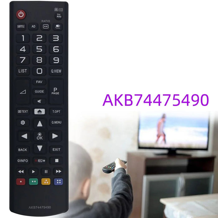 AKB74475490 Remote Control for LG TV Infrared Ergonomic Wireless Replacement Handheld IR Controller - 2