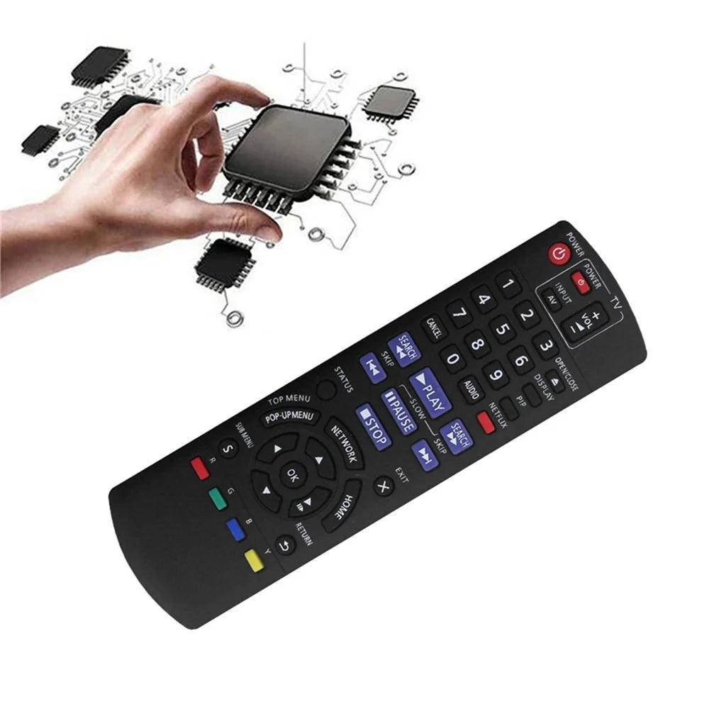 N2QAYB000575 IR Remote Control for Panasonic Blu-ray DVD Player Battery Powered Wireless Infrared Replacement Controller - 2