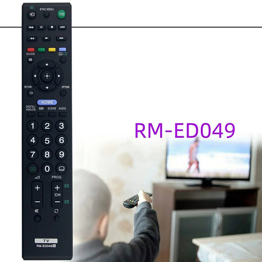 RM-ED049 Remote Control for Sony TV Ergonomic IR Infrared Replacement Smart Television Controller - 4