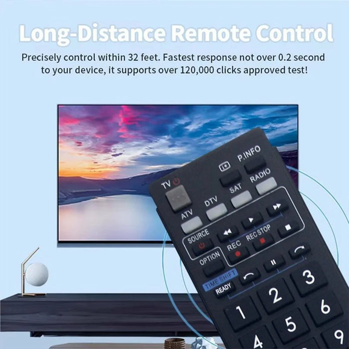 GA857WJSA Ergonomic Remote Control for Sharp TV Long-Distance Infrared IR Television Controller - 2