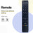 GA857WJSA Ergonomic Remote Control for Sharp TV Long-Distance Infrared IR Television Controller - 3