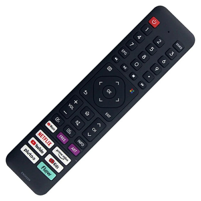 EN3A52N For Hisense TV Remote Control Ergonomic Infrared Replacement Controller with Netflix YouTube Prime Video - 2