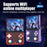 R36ultra X Handheld Game Console with 32GB TF Card Dual 3D Joysticks 4.5 Inch IPS Screen Gamepad with RGB Light - Red - 7