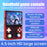 R36ultra X Handheld Game Console with 50GB TF Card Dual 3D Joysticks 4.5 Inch IPS Screen Gamepad with RGB Light - Red - 2