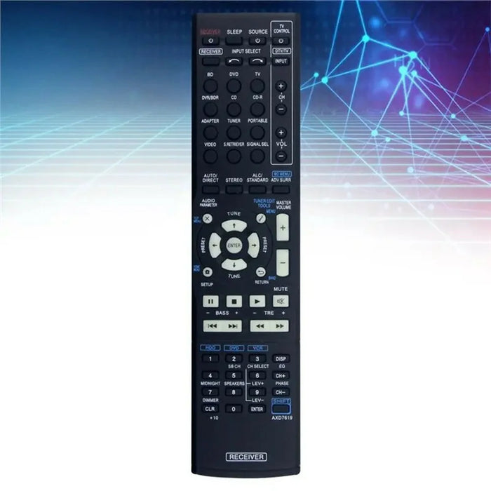 AXD7619 For Pioneer AV Receiver Infrared Remote Control Ergonomic IR Replacement Controller - 3