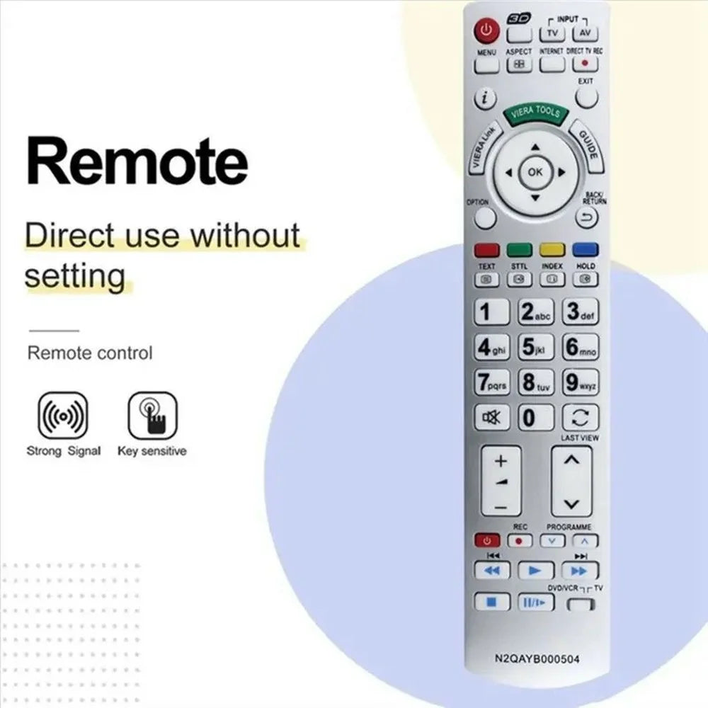 N2QAYB000504 Infrared Remote Control for Panasonic TV Strong Signal IR Wireless Replacement Controller - 5
