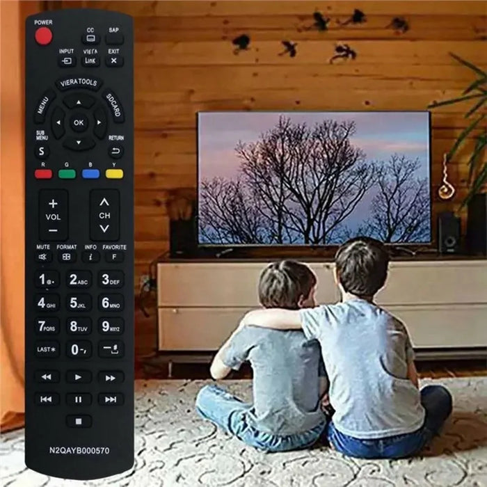 N2QAYB000570 Infrared Remote Control for Panasonic TV Ergonomic Wireless Replacement Television IR Controller - 6