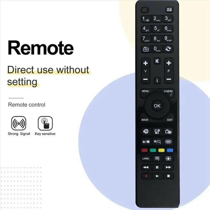 RC4860 Infrared Remote Control for Hitachi TV Ergonomic Long-Distance IR Wireless Replacement Controller - 5