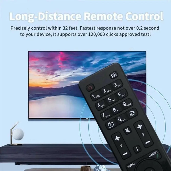 RC4860 Infrared Remote Control for Hitachi TV Ergonomic Long-Distance IR Wireless Replacement Controller - 6