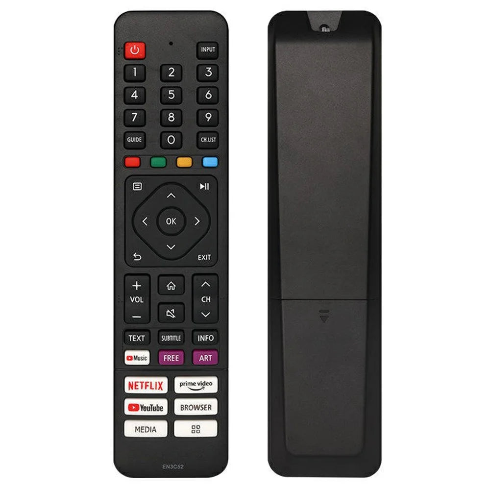 EN3C52 IR Remote Control for Hisense TV Ergonomic Infrared Wireless Replacement Television Controller - 1