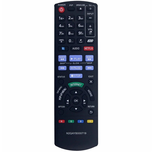 N2QAYB000719 Infrared Remote Control for Panasonic Blu-ray DVD Player Ergonomic IR Wireless Replacement Controller - 1