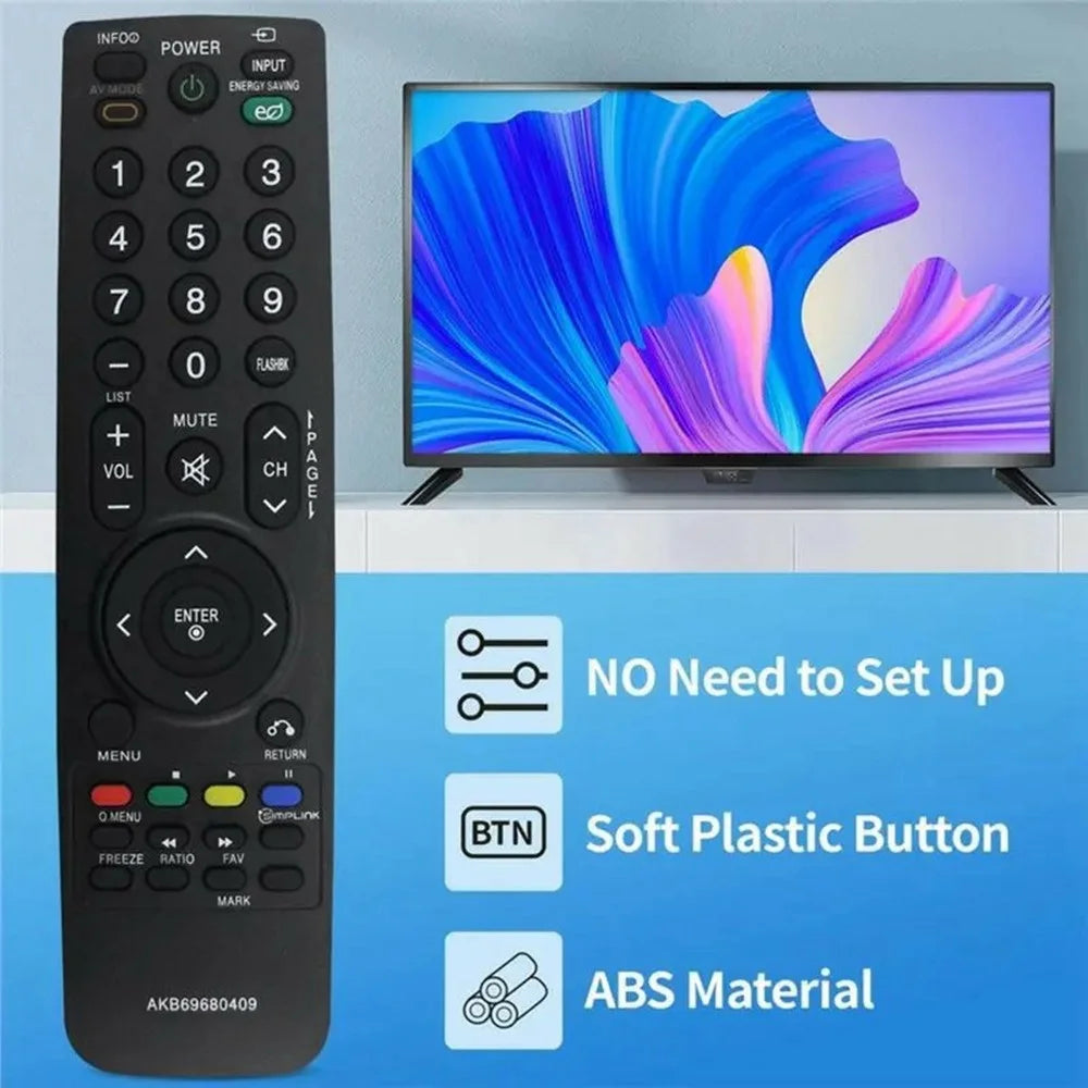 AKB69680409 Infrared Remote Control for LG TV Ergonomic Wireless Replacement IR Television Controller - 3