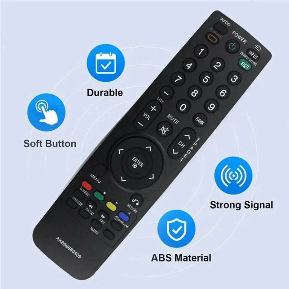 AKB69680409 Infrared Remote Control for LG TV Ergonomic Wireless Replacement IR Television Controller - 5