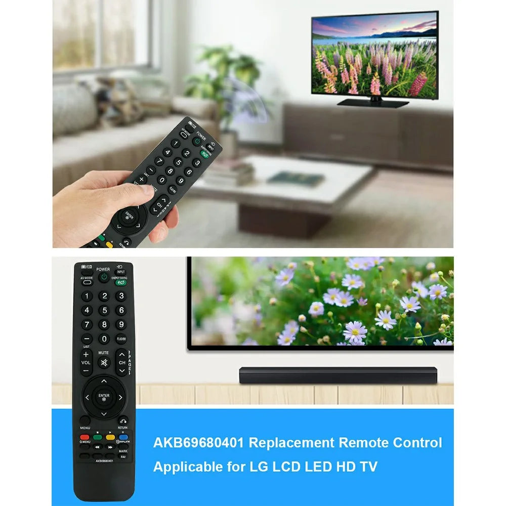 AKB69680401 Infrared Remote Control for LG TV Ergonomic IR Replacement Television Controller - 2