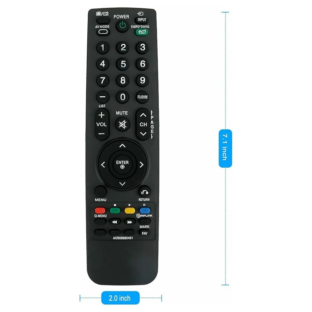 AKB69680401 Infrared Remote Control for LG TV Ergonomic IR Replacement Television Controller - 5