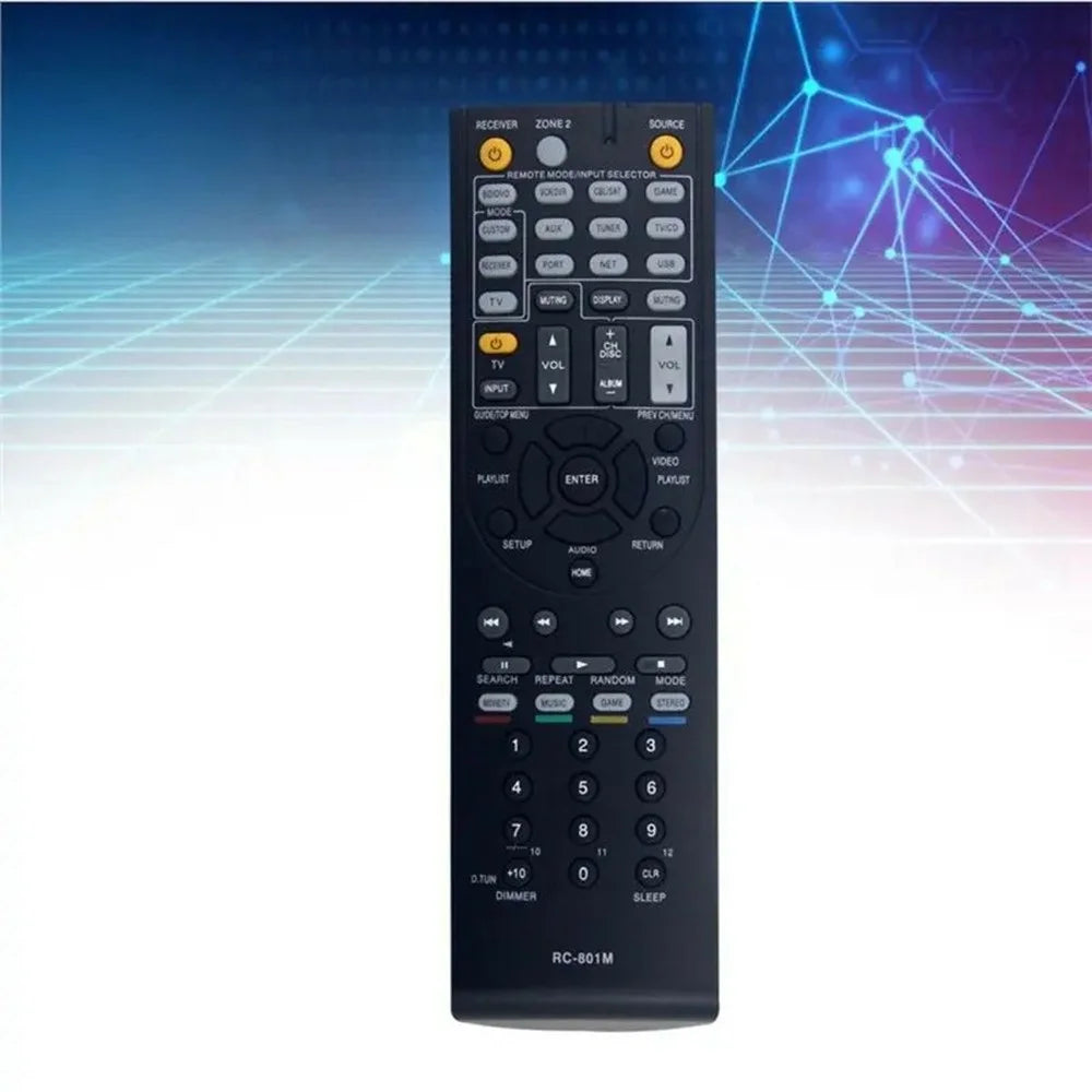 RC-801M IR Remote Control for Onkyo AV Receiver Ergonomic Infrared Wireless Replacement Controller - 5