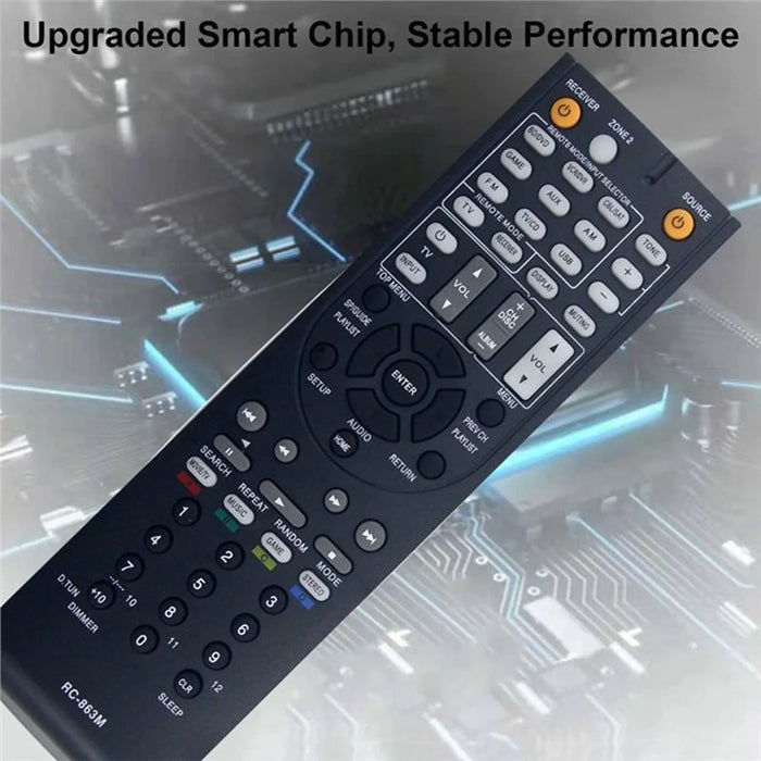 RC-863M Infrared Remote Control for Onkyo AV Receiver Ergonomic IR Wireless Replacement Controller - 6
