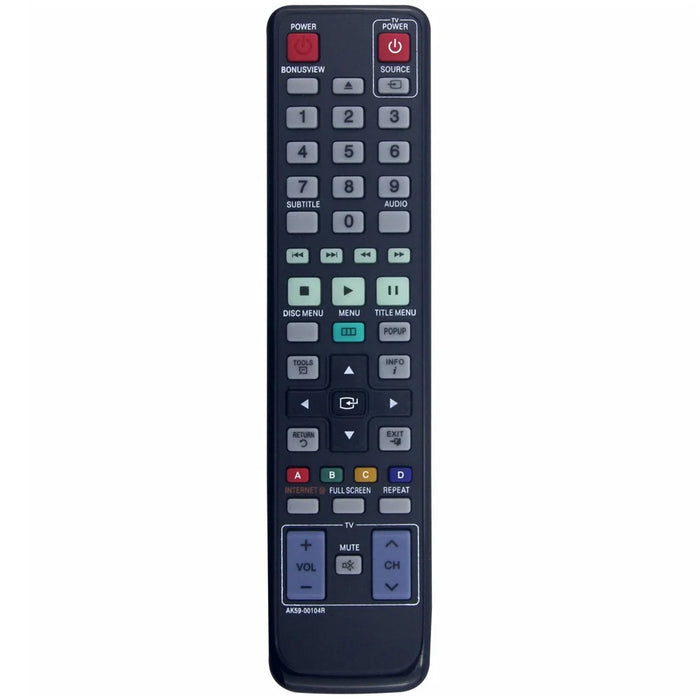 AK59-00104R Infrared Remote Control for Samsung Blu-ray DVD Player Direct Use Strong Signal IR Wireless Replacement Controller - 1