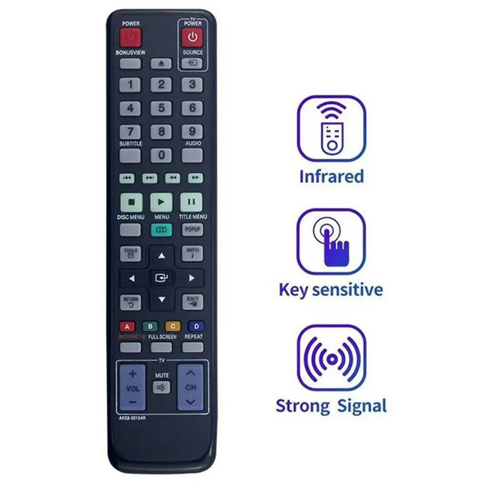 AK59-00104R Infrared Remote Control for Samsung Blu-ray DVD Player Direct Use Strong Signal IR Wireless Replacement Controller - 2