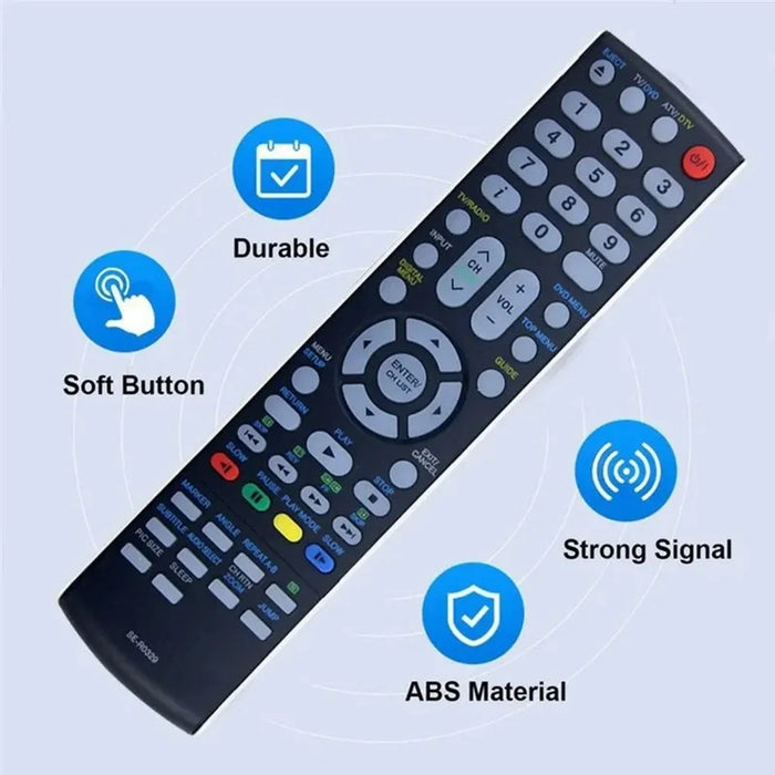 SE-R0329 Infrared Remote Control for Toshiba DVD Player Ergonomic IR Wireless Replacement Controller - 2