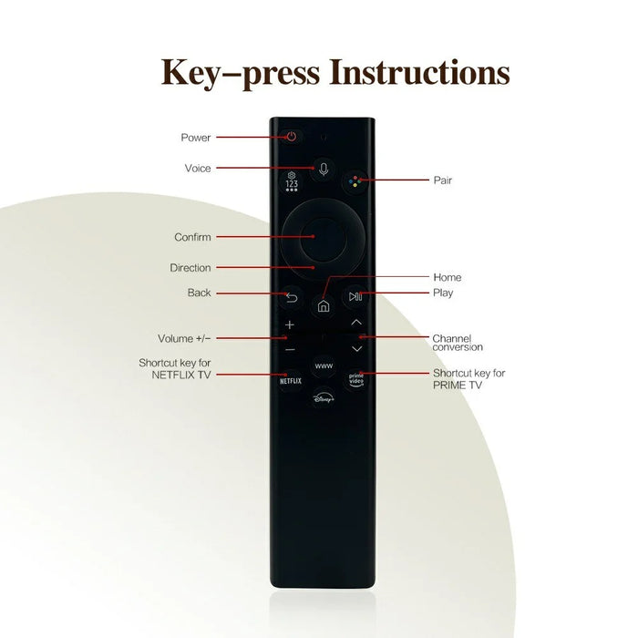 BN59-01386D Solar Powered Voice Control Remote Control for Samsung TV Smart Television Replacement Controller - 2