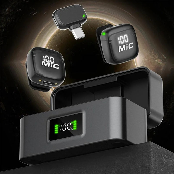 N13 Wireless Lavalier Microphone 100m Transmission 360 Degree Omnidirectional AI Noise Reduction Lavalier Mic for Vlog Live Stream - Type-C - 3