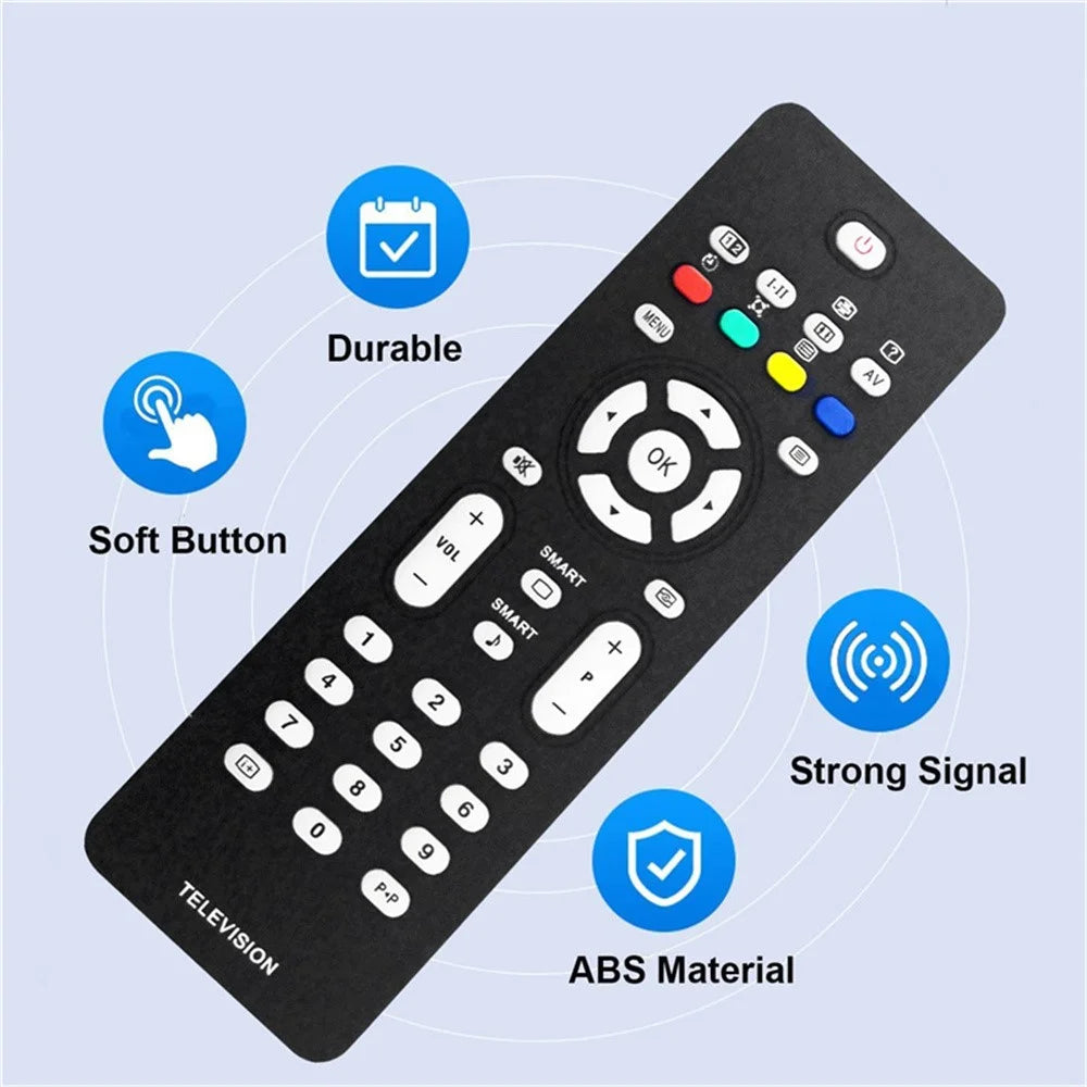 RC2023601 / 01 Infrared Remote Control for Philips TV 10m Range Direct Use IR Ergonomic Replacement Television Controller - 3
