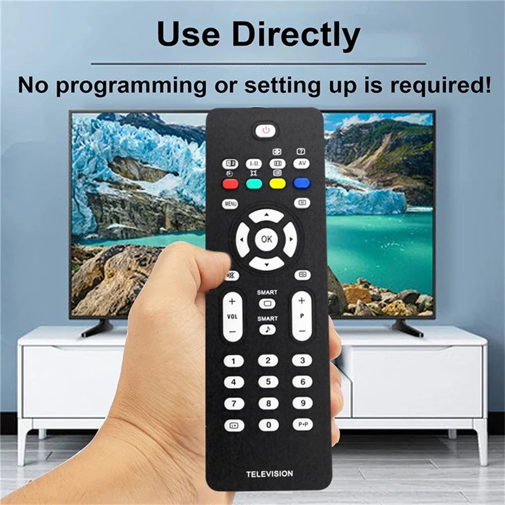 RC2023601 / 01 Infrared Remote Control for Philips TV 10m Range Direct Use IR Ergonomic Replacement Television Controller - 5