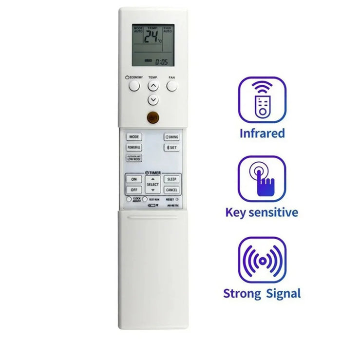 AR-RET5E Remote Control for Fujitsu Air Conditioner LCD Display Infrared IR Ergonomic Controller Replacement - 3
