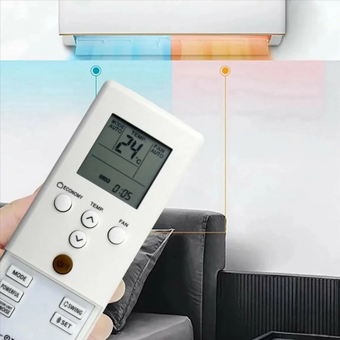 AR-RET5E Remote Control for Fujitsu Air Conditioner LCD Display Infrared IR Ergonomic Controller Replacement - 5