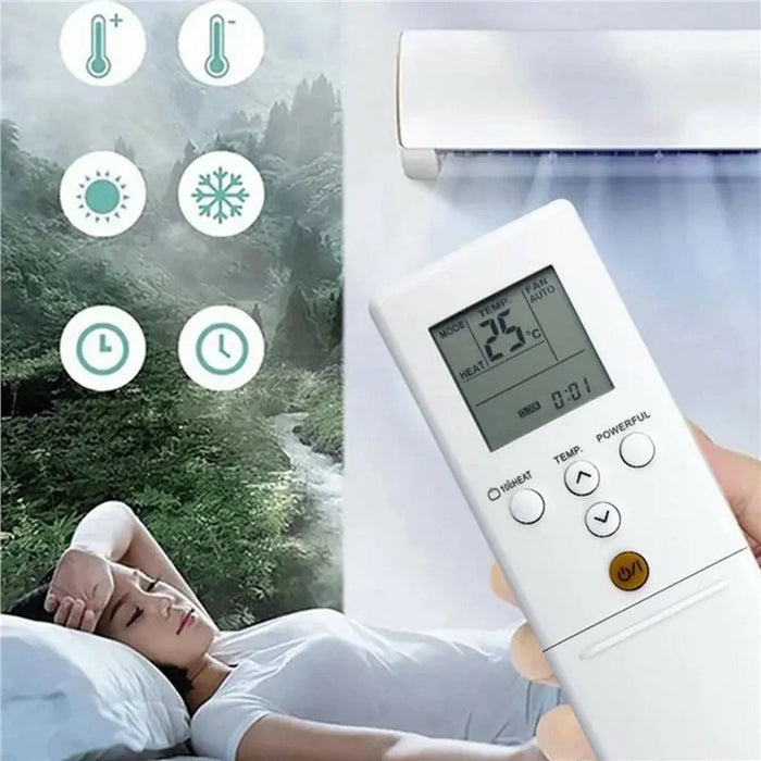 AR-REB1E Remote Control for Fujitsu Air Conditioner LCD Display 10m Range Ergonomic Controller Replacement - 3