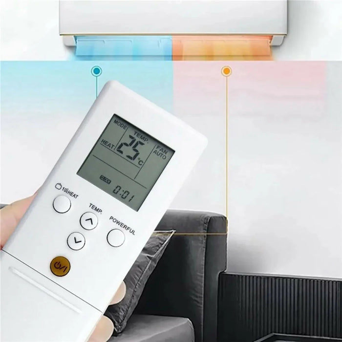 AR-REB1E Remote Control for Fujitsu Air Conditioner LCD Display 10m Range Ergonomic Controller Replacement - 5