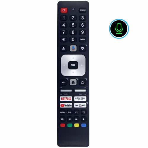 RMC0147N For Sharp TV Voice Remote Control Replacement 10m Range Handheld Controller - 1