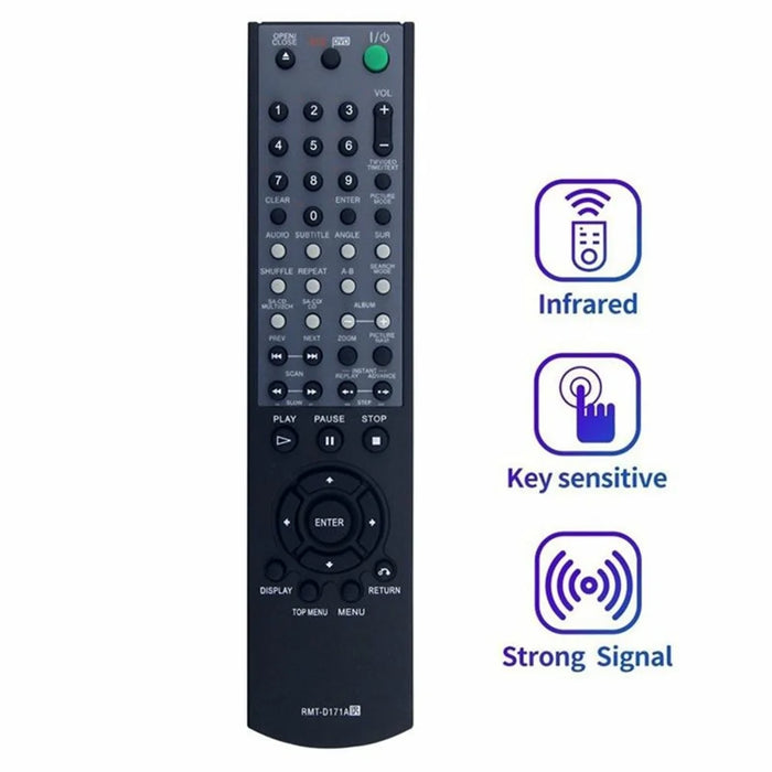 RMT-D171A For Sony DVD Wireless Remote Control Infrared Replacement Ergonomic Controller - 2