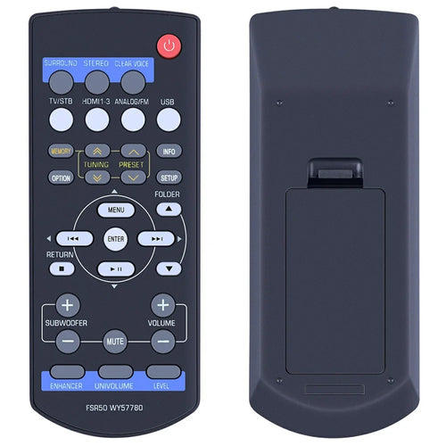 FSR50 WY57780 For Yamaha Soundbar Ergonomic Remote Control 8m Range Infrared Wireless Controller - 1